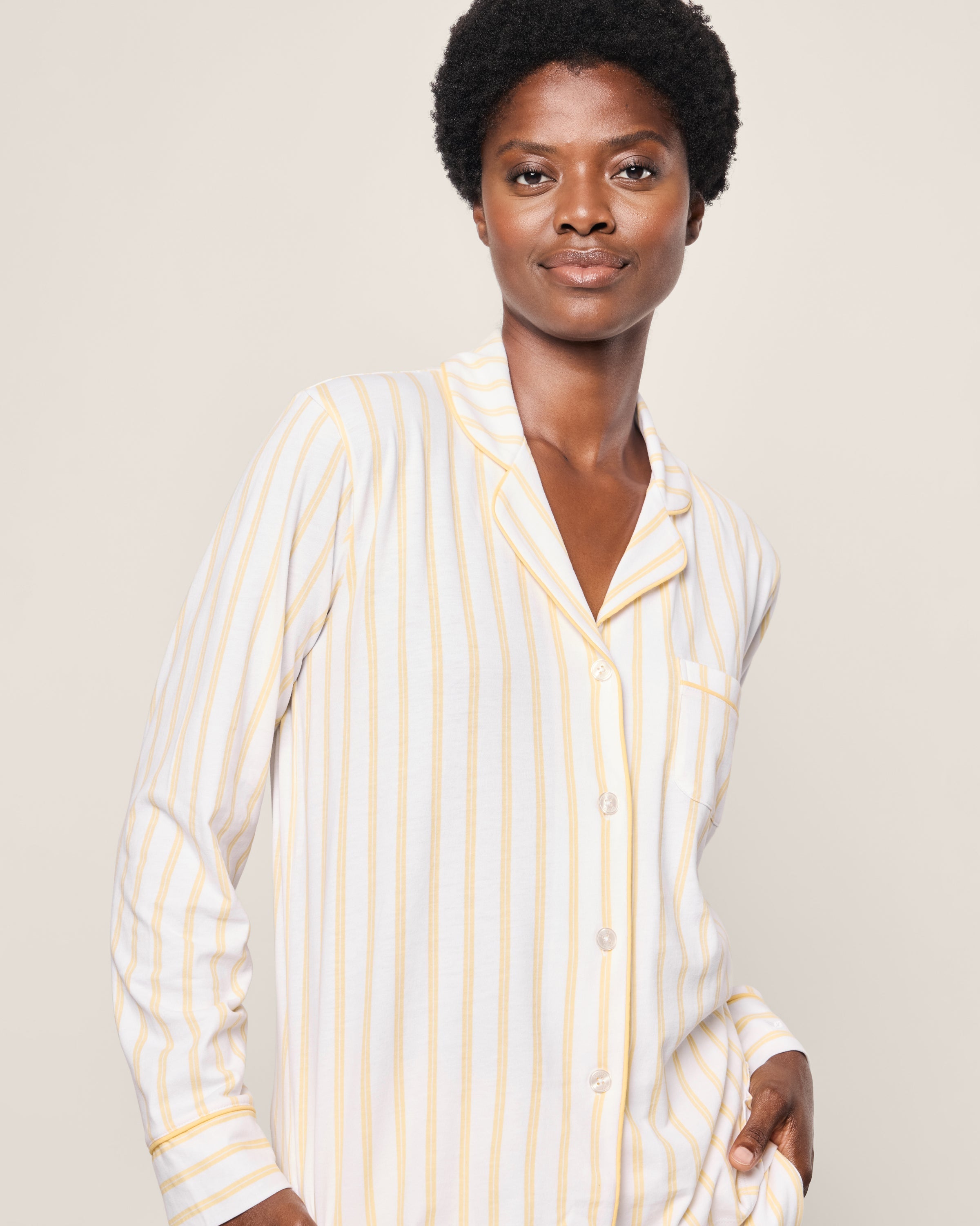 Women's Pima Pajama in Sunny Stripe